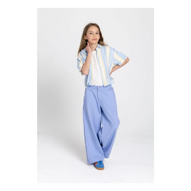 Paloma Wide Leg Pants | Pale blue