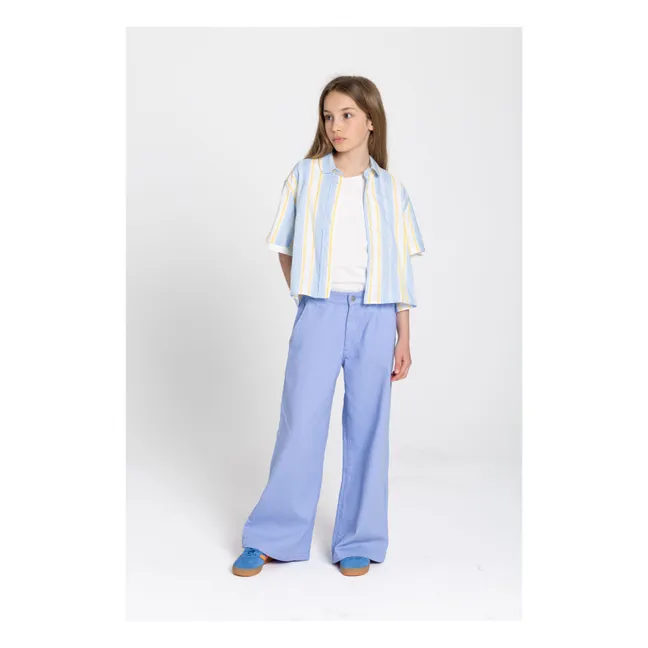 Paloma Wide Leg Pants | Pale blue