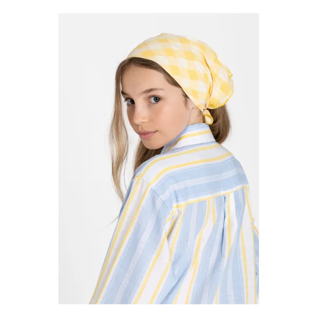 Striped Leya Shirt Dress | Light blue
