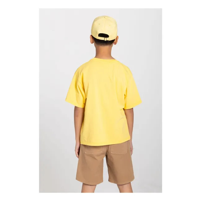 Nils Organic cotton T-shirt | Fluorescent yellow