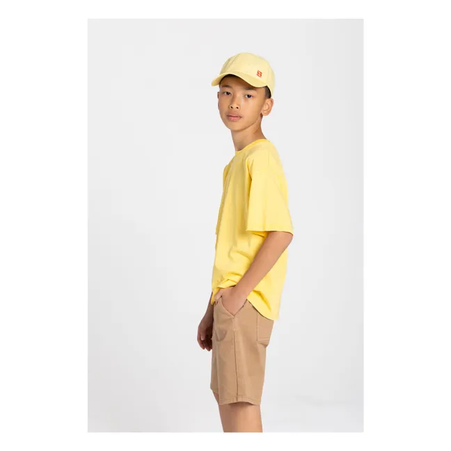 Nils Organic cotton T-shirt | Fluorescent yellow