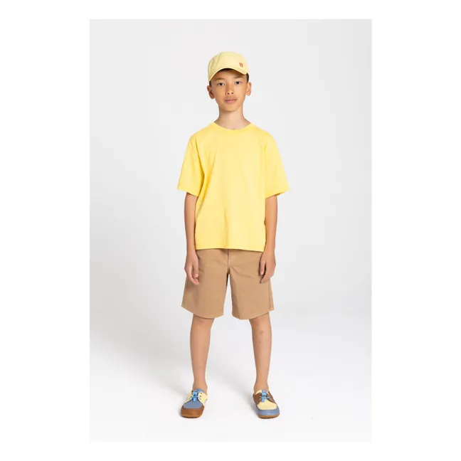 Nils Organic cotton T-shirt | Fluorescent yellow