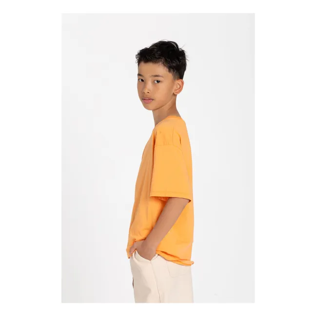 Nils Organic cotton T-shirt | Orange