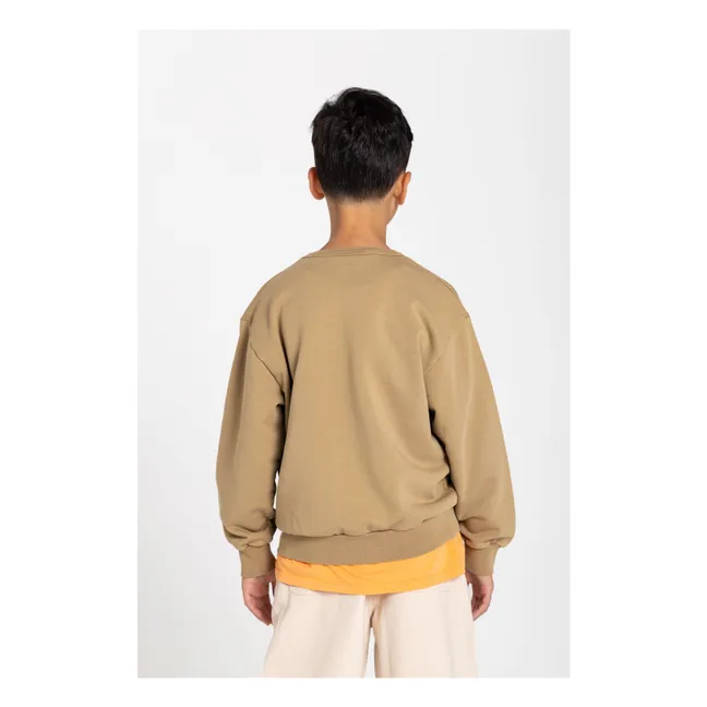 Sudadera Arlo de algodón orgánico | Marrón