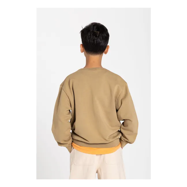 Arlo organic cotton sweatshirt | Brown
