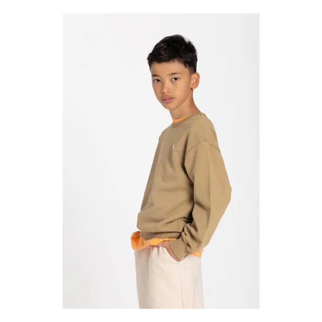 Sudadera Arlo de algodón orgánico | Marrón