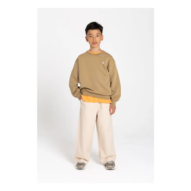 Sudadera Arlo de algodón orgánico | Marrón