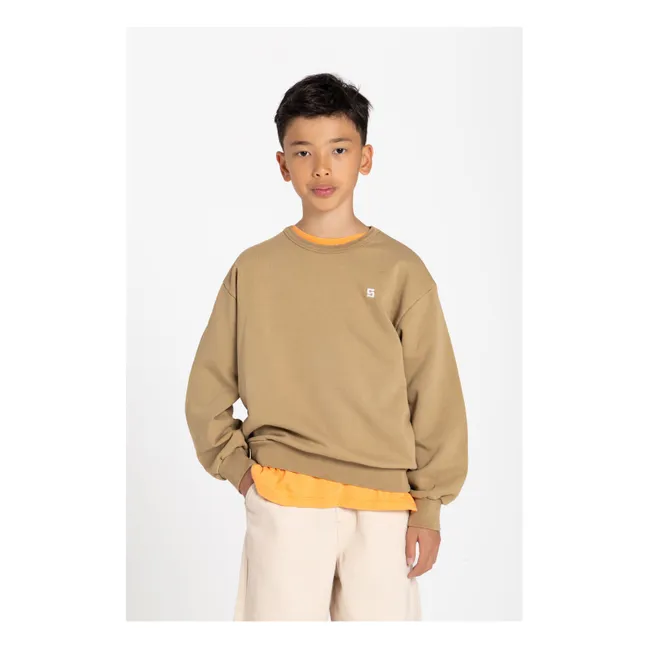 Sudadera Arlo de algodón orgánico | Marrón