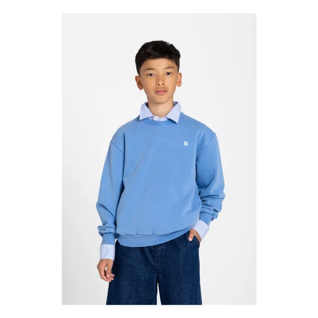 Sweat Arlo Coton Bio | Bleu roi