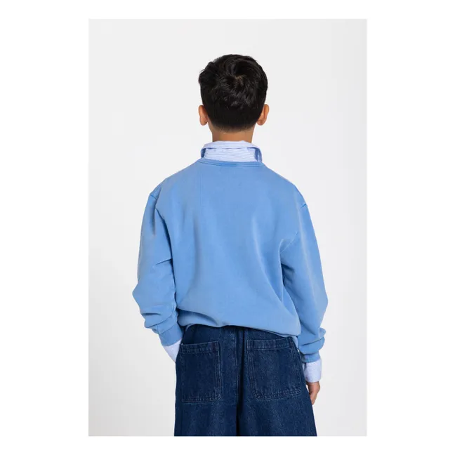 Sudadera Arlo de algodón orgánico | Azul Rey