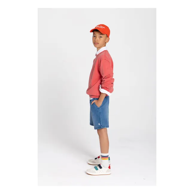 Arlo organic cotton sweatshirt | Dark red