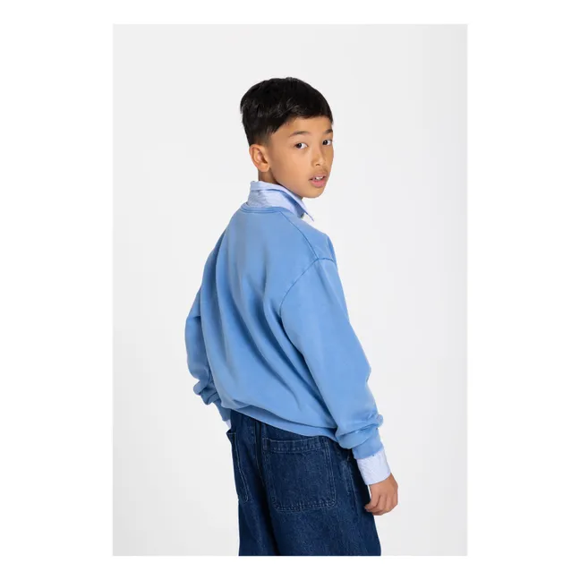 Sudadera Arlo de algodón orgánico | Azul Rey