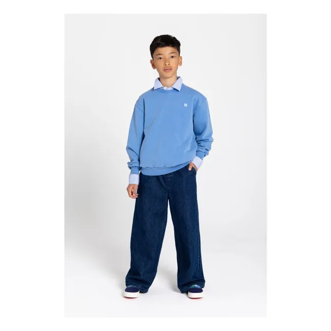Sudadera Arlo de algodón orgánico | Azul Rey