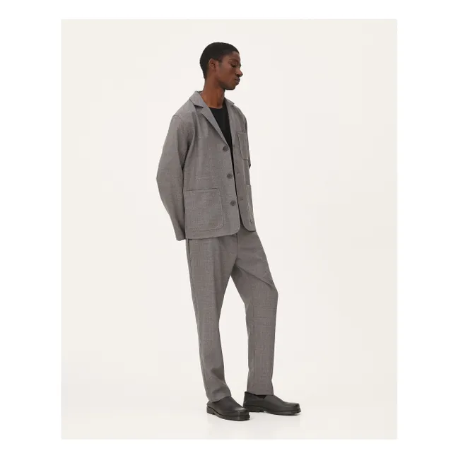 Jacke Nairo Wolle | Dunkelgrau