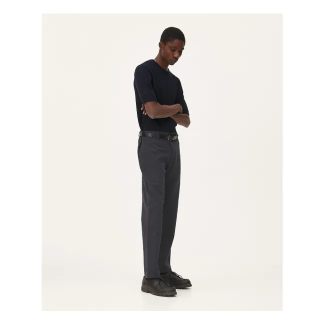 Pantalon Detroit Lin | Bleu foncé
