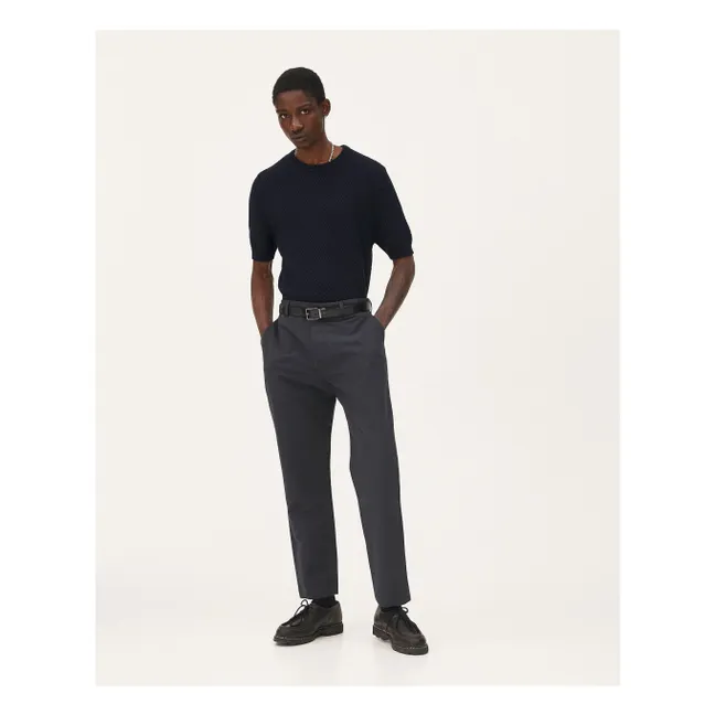 Pantalon Detroit Lin | Bleu foncé
