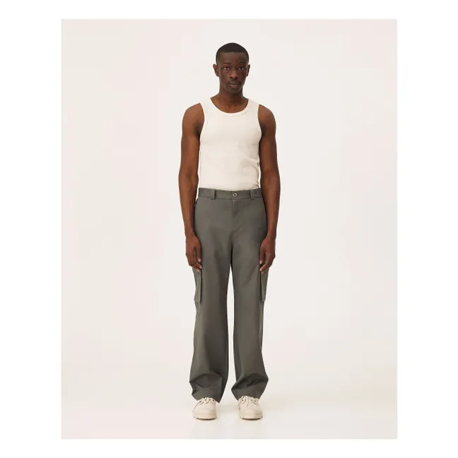 Organic Cotton Cargo Pants | Khaki
