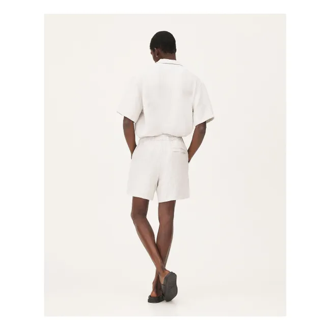 Pantalones cortos de lino Malibu | Gris Claro