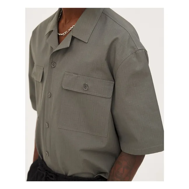 Borneo organic cotton shirt | Khaki