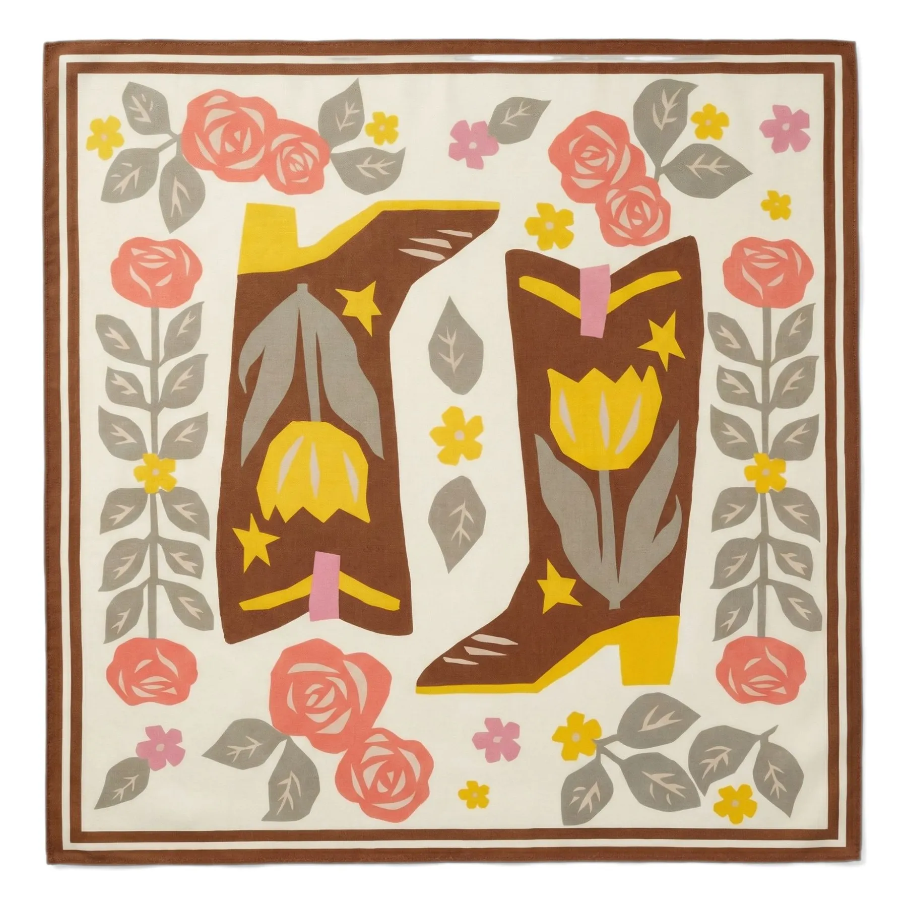 Hundred Pieces Off White Scarf Elyne Boots