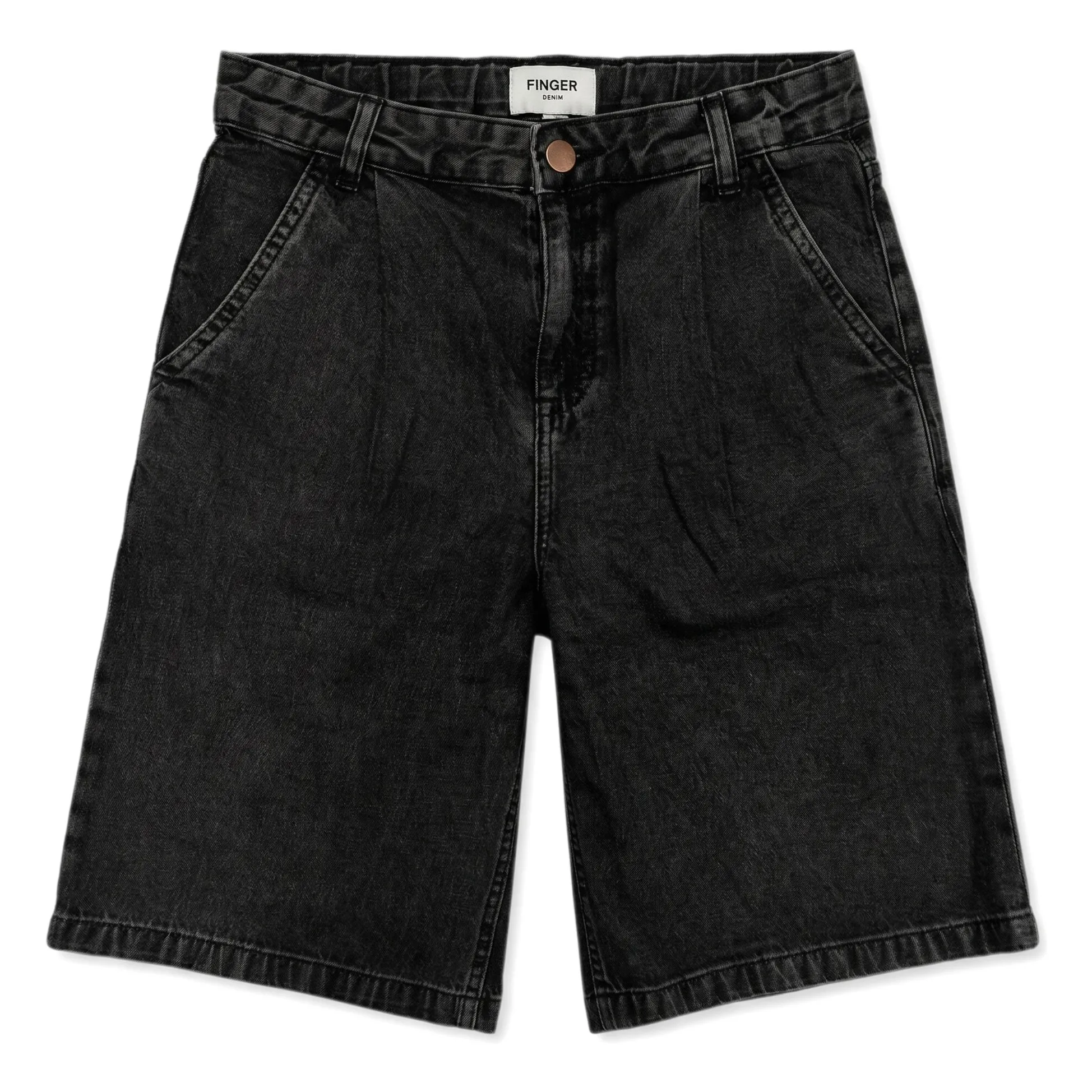 Finger In The Nose Grey Bermuda Shorts Denim Tate