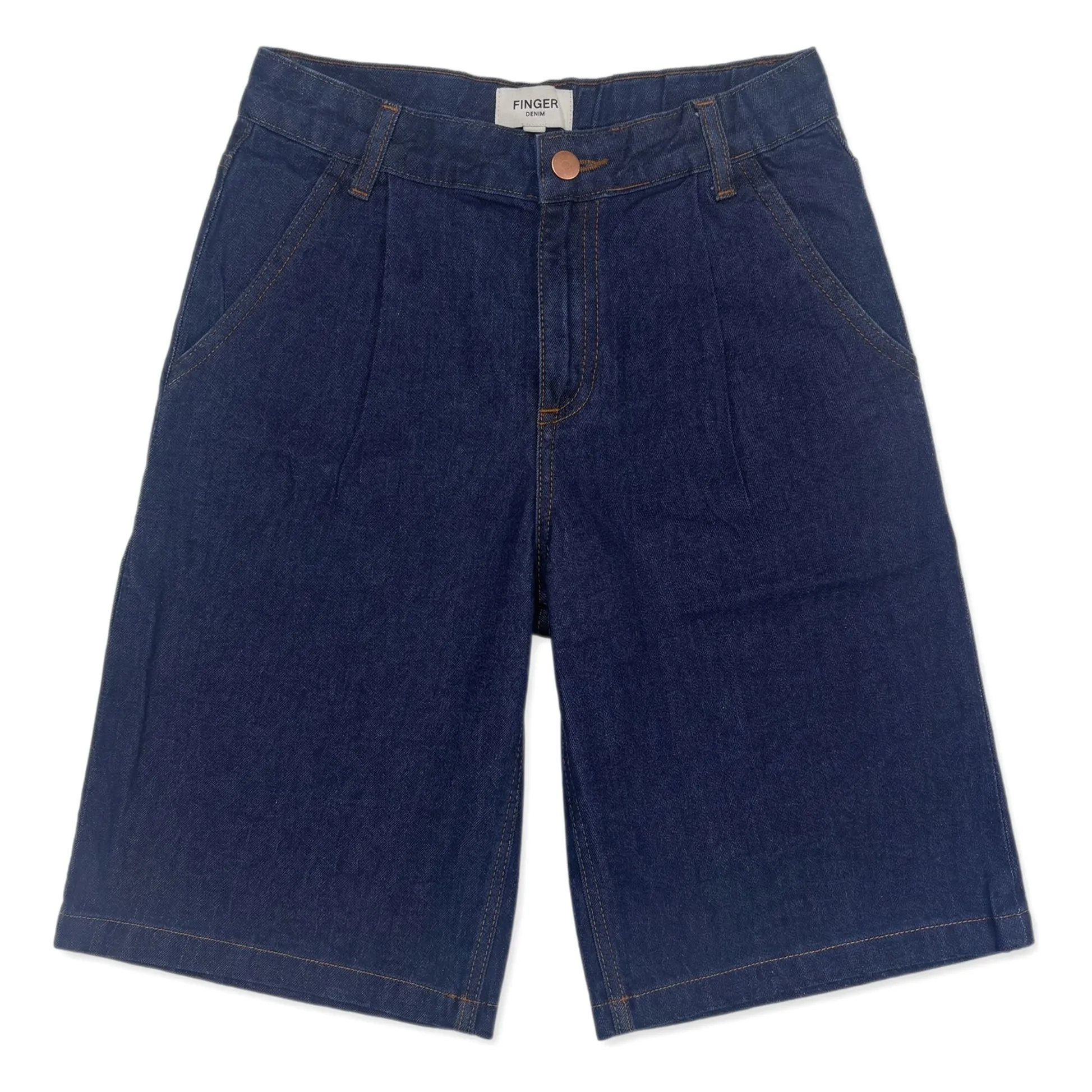 Finger In The Nose Dark Blue Bermuda Shorts Denim Tate