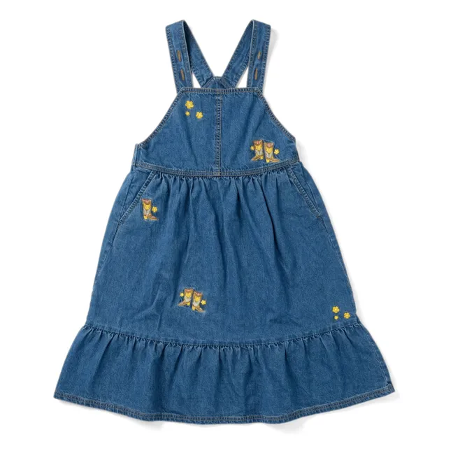 Robe Tablier Devi Bottes | Bleu