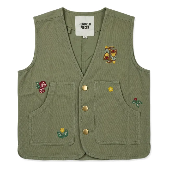 Veste Sans Manches Mara Bottes | Vert amande