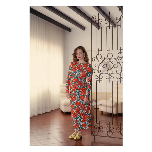 Thelma Poppy Pregnancy Dress | Red