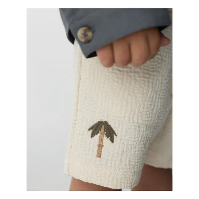Short Ithri Palmier | Blanc cassé