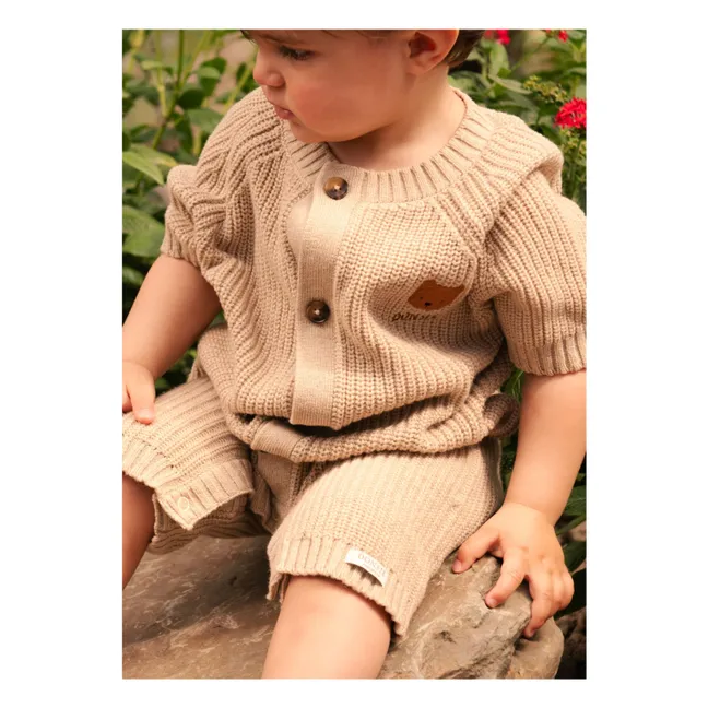 Mono de oso acanalado Dantje | Beige