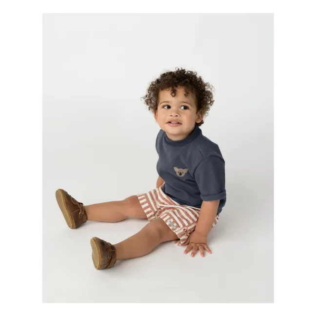 Short Kaatio Rayé Coton Bio | Camel