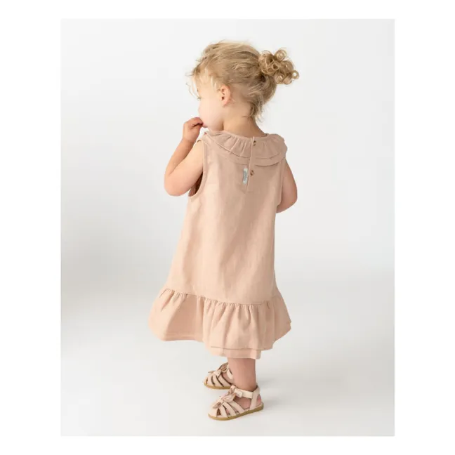 Michelle Linen Dress | Pale Pink