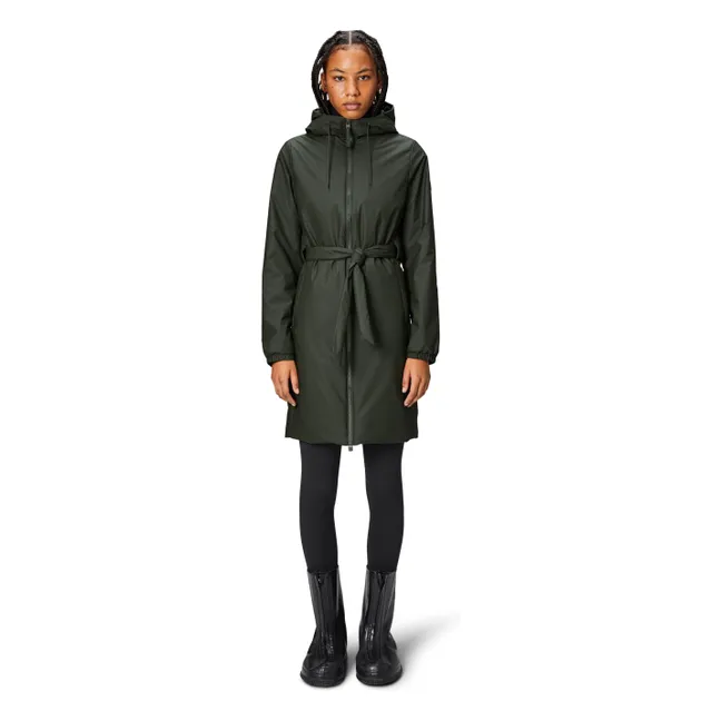Langer Parka mit Gürtel Lohja | Khaki