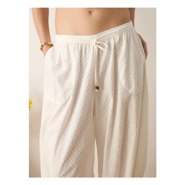 Pantalon Balloon Serenia Coton | Blanc