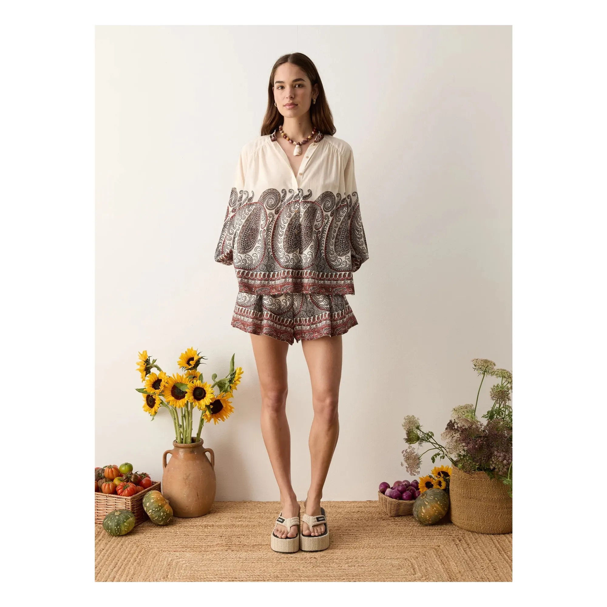 Short Cassia Lin | Taupe- Image produit n°2