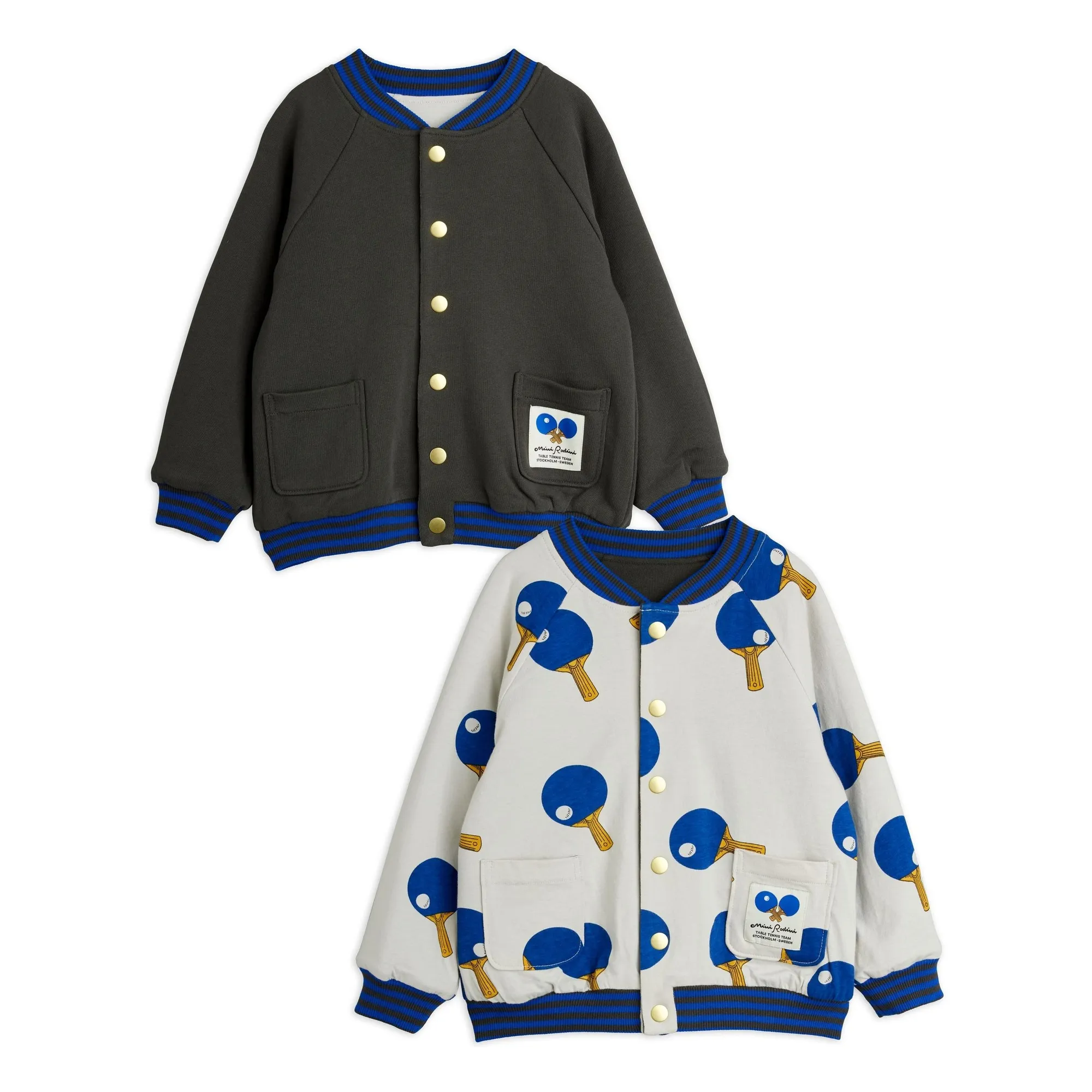 Gilet Réversible Ping Pong Coton Bio | Gris- Image produit n°0