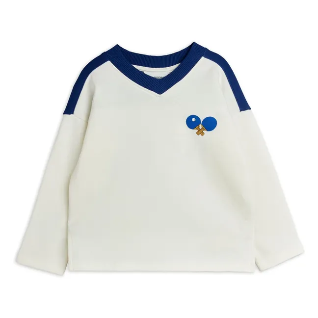Felpa Ping Pong in cotone biologico | Bianco