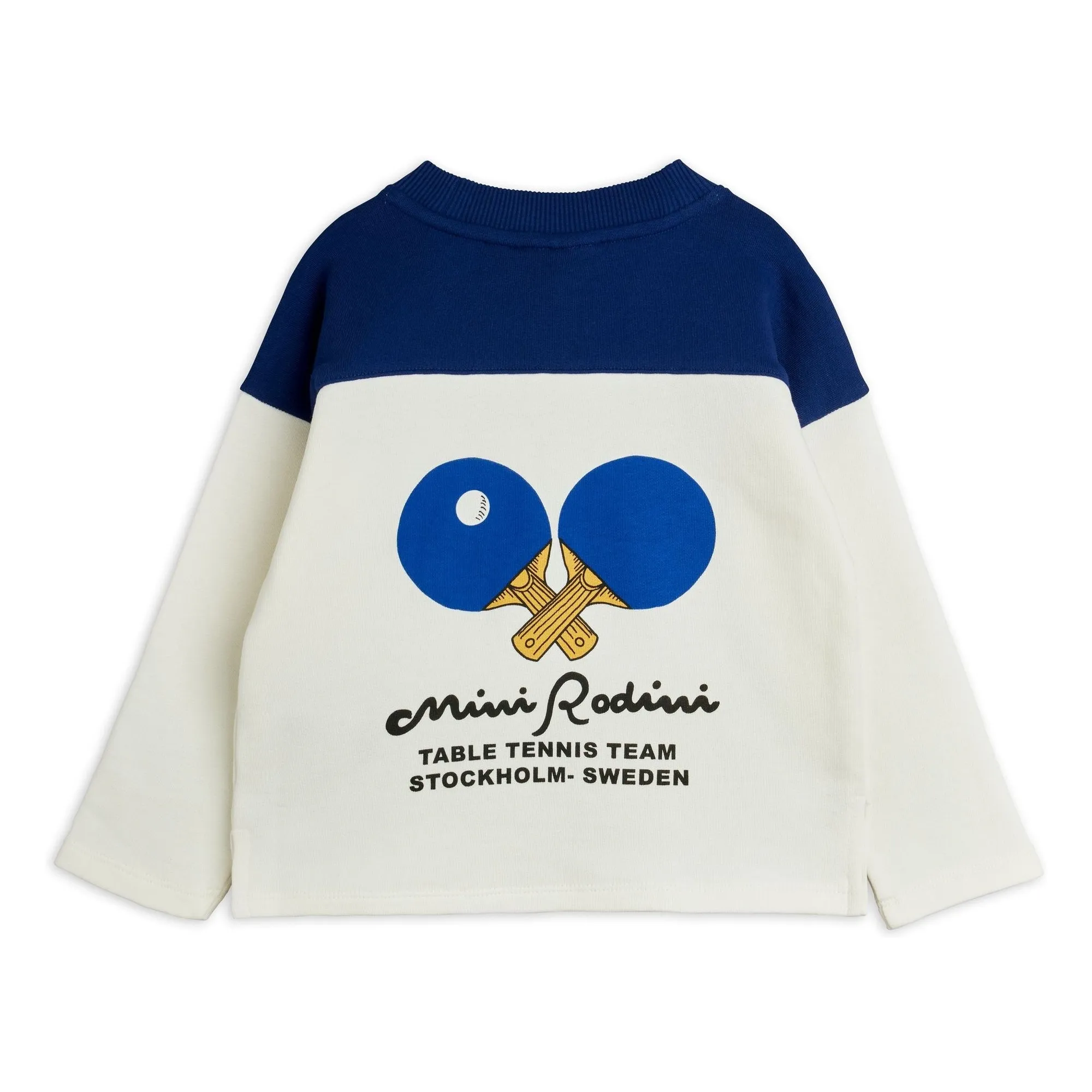 Mini Rodini White Organic Cotton Ping Pong Sweatshirt