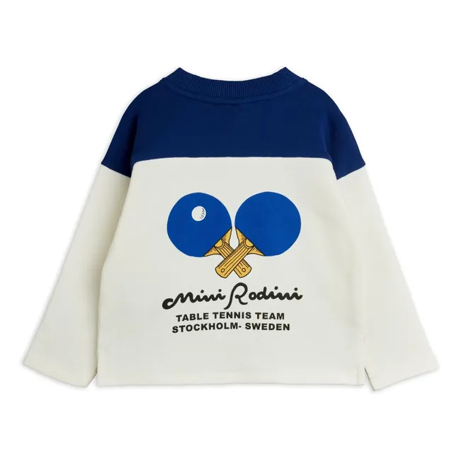 Sudadera Ping Pong de algodón ecológico | Blanco