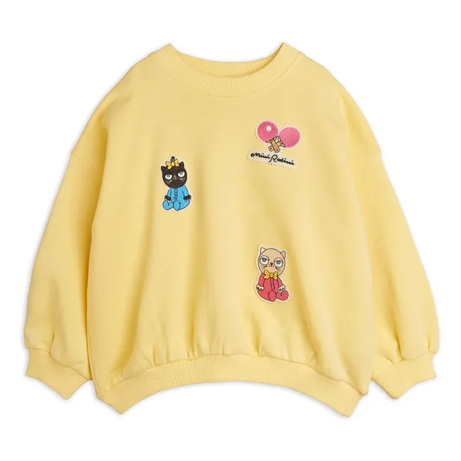 Sweat Patchs Animaux Coton Bio | Jaune