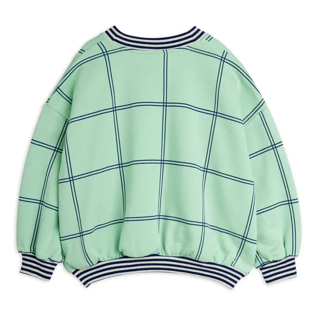 Coron Organic Check Sweat Top | Verde
