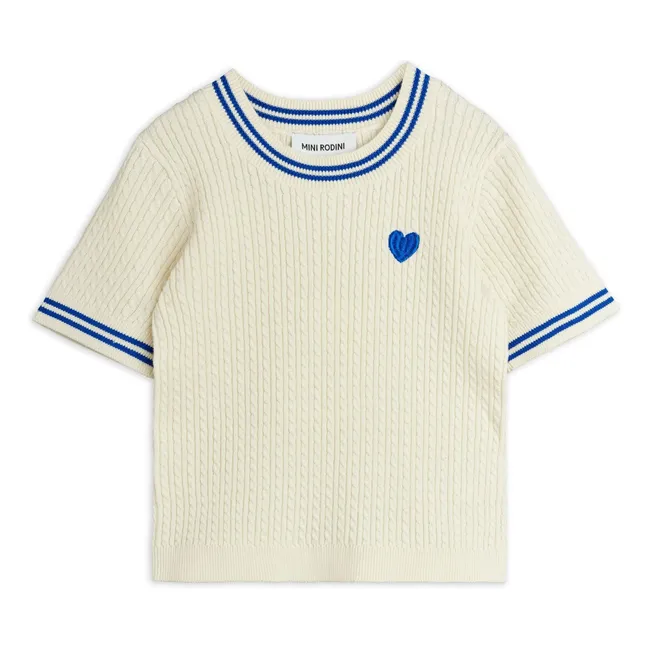 Camiseta de malla de algodón orgánico | Crudo