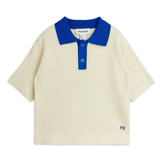 Polo Maille Coton Bio | Ecru