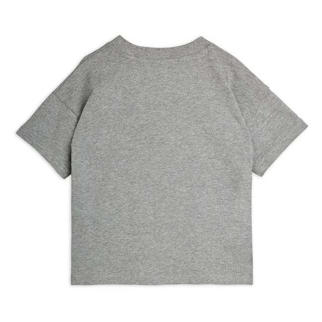 T-shirt in cotone organico Panther | Grigio chiné