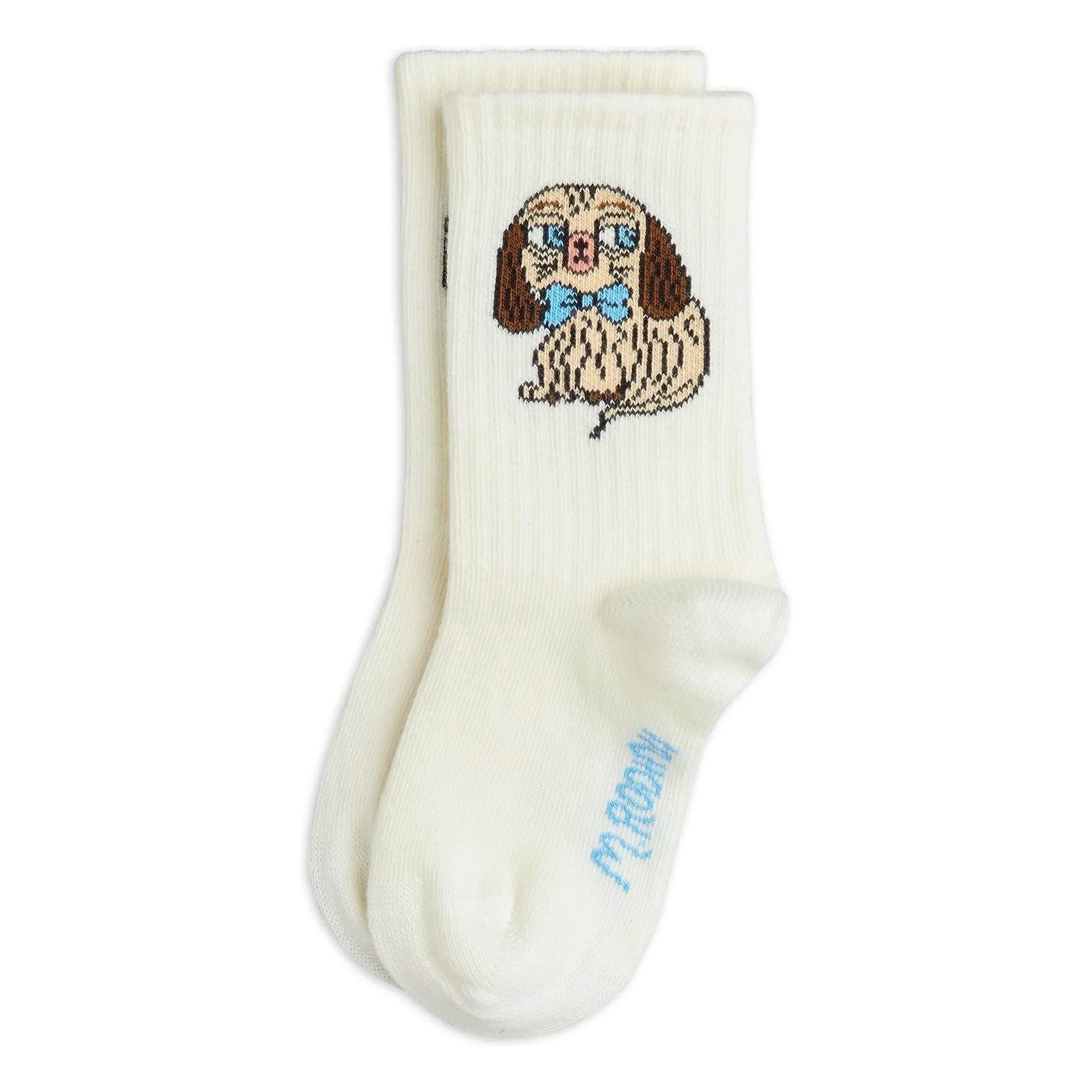 Chaussettes Chien Coton Bio | Ecru- Image produit n°0