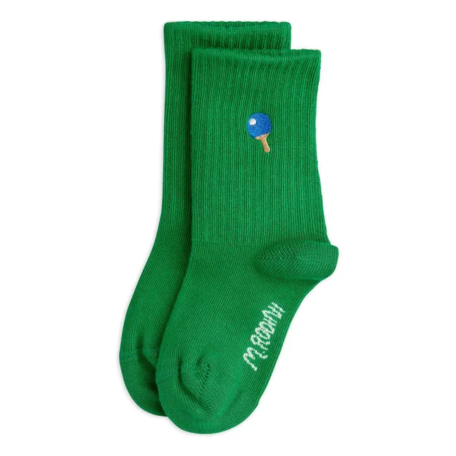 Chaussettes Ping Pong Coton Bio | Vert