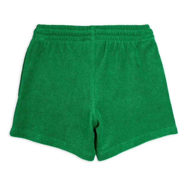 Pantaloncini da ping pong in spugna di cotone biologico | Verde