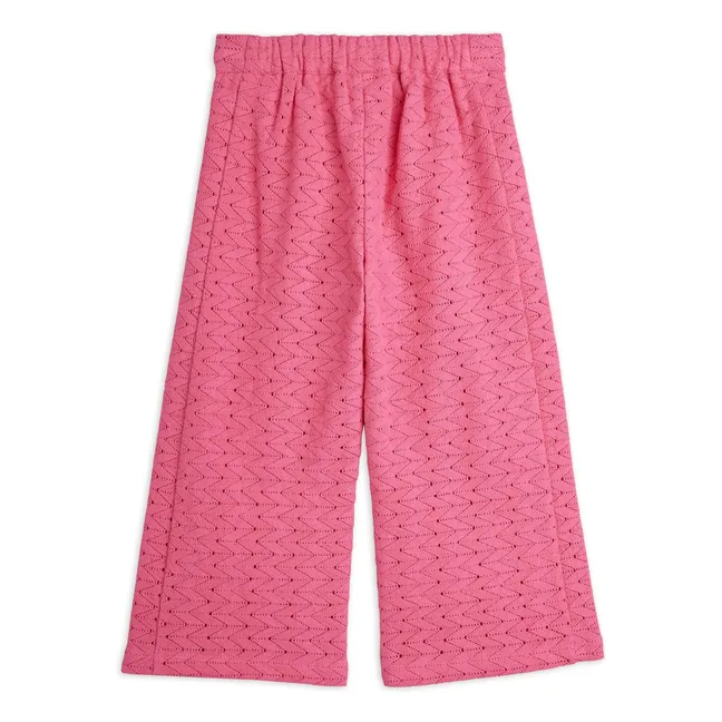 Pantalon Dentelle Coton Bio | Rose