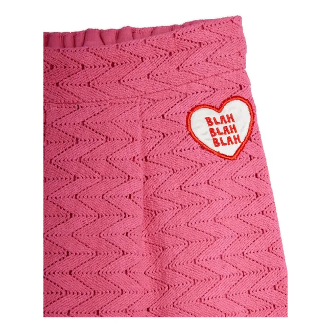 Pantalones de encaje de algodón ecológico | Rosa
